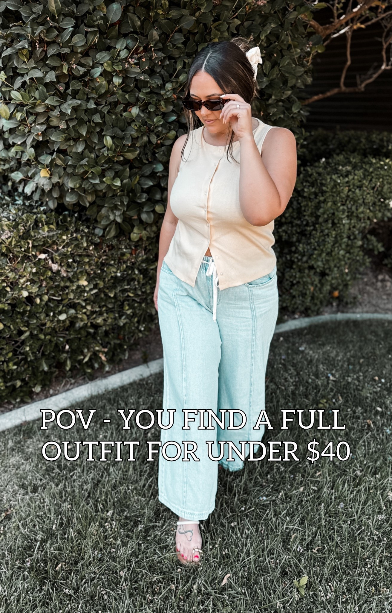 Jeans + tank are under $40. Trendy, comfortable and a total win! Adding the sunnies and sandals puts the whole outfit head to toe at $65! 🙌🏼

Wearing a size large in both the tank and jeans (although I could have done a medium in the top which is my true size) 


#LTKMidsize #LTKFindsUnder50 #LTKStyleTip