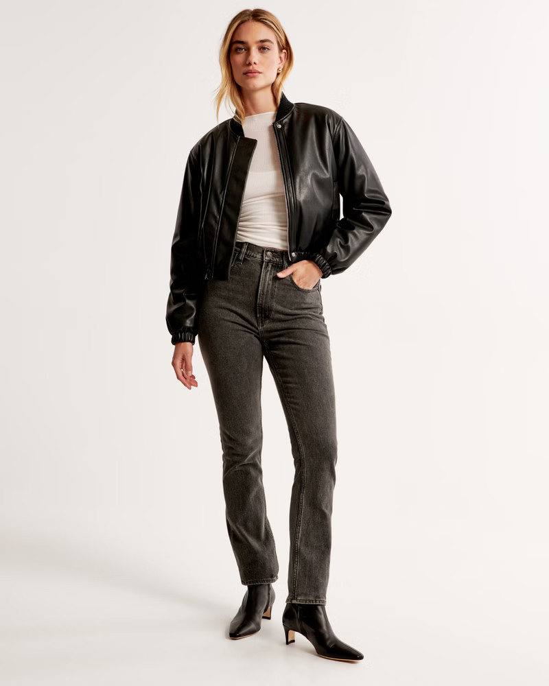 Ultra High Rise 90s Slim Straight Jean | Abercrombie & Fitch (US)