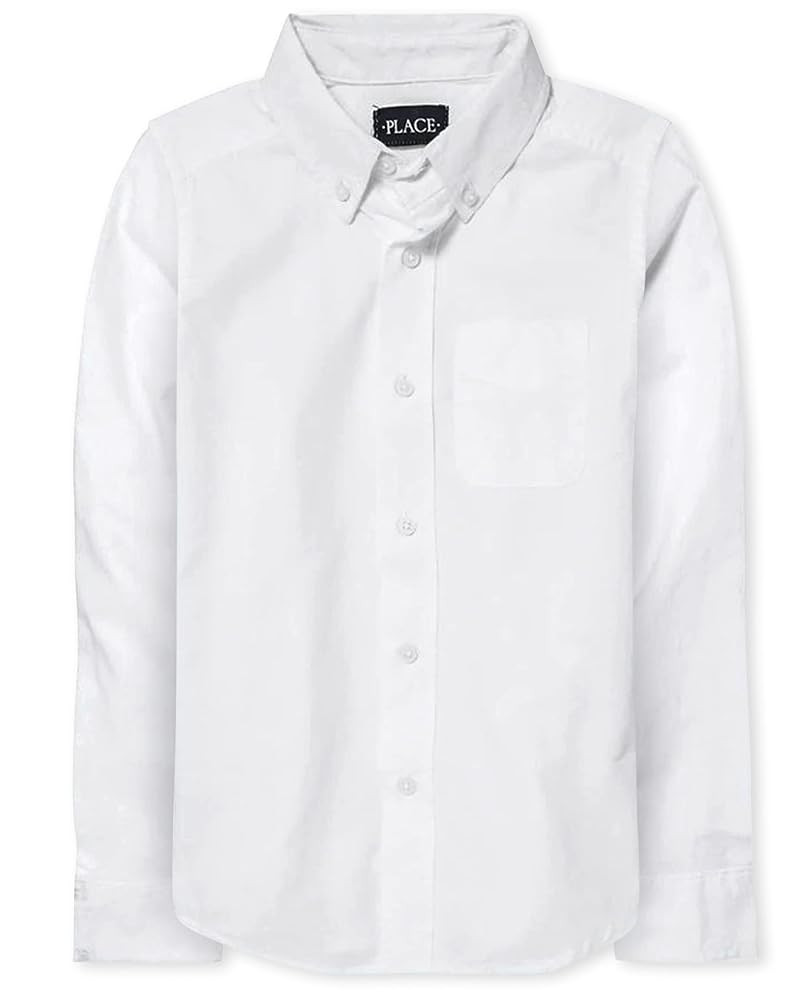 The Children's Place Boys Long Sleeve Oxford Button Down Shirt | Amazon (US)