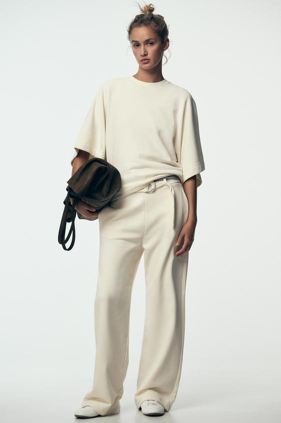 RUSTIC SHORT SLEEVE SWEATSHIRT | Zara UK