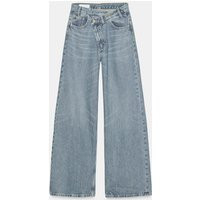 Jeans Trf Wide Leg Mit Überkreuztem Bund Und Hohem Bund | Zara DE