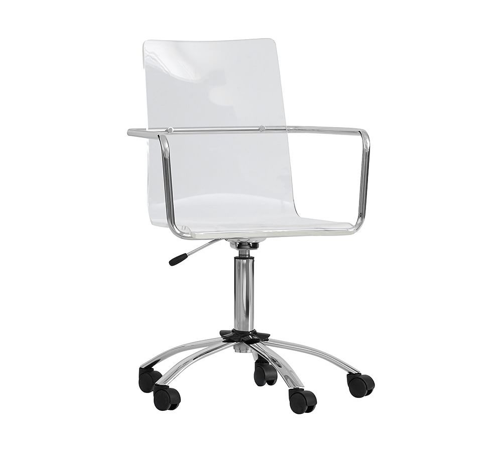 Paige Acrylic Swivel Desk Chair | Pottery Barn (US)