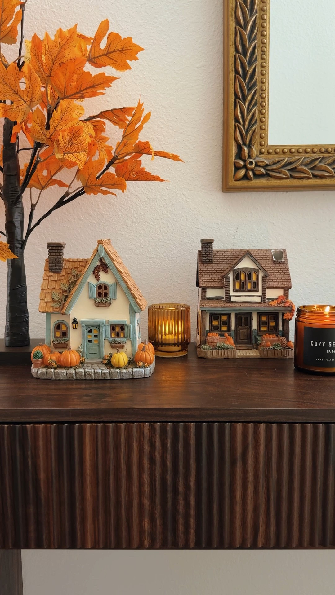 Fall Pumpkin Cottages now available online at WALMART! SUCH exciting news since these sold out already on HOBBY LOBBYs website! 🎃🍂🪵🩵

#LTKSeasonal #LTKHome #LTKSaleAlert