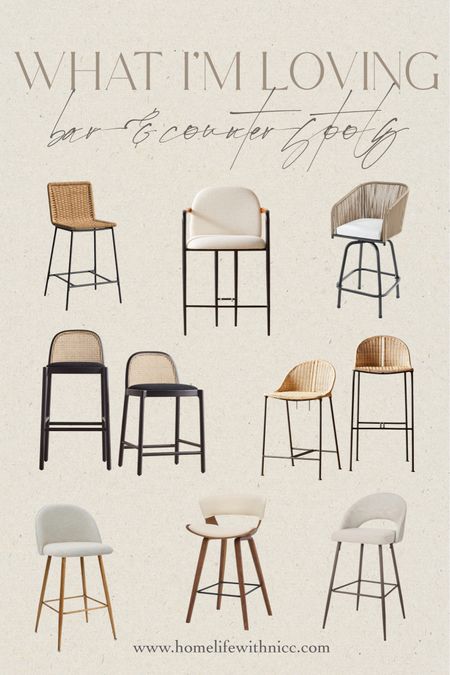 My curated bar and counter stool picks! I've gathered some of my favorite bar stools for a variety of price ranges

#LTKhome #LTKstyletip #LTKFind