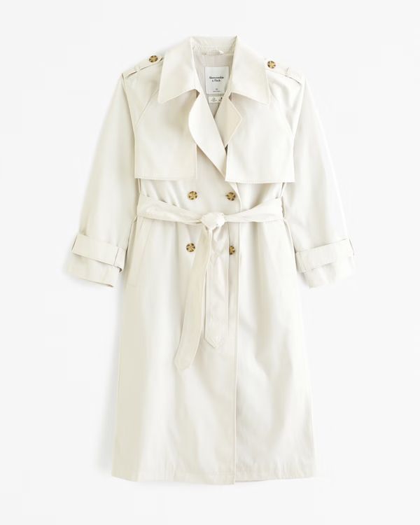 Women's Elevated Trench Coat | Women's New Arrivals | Abercrombie.com | Abercrombie & Fitch (US)