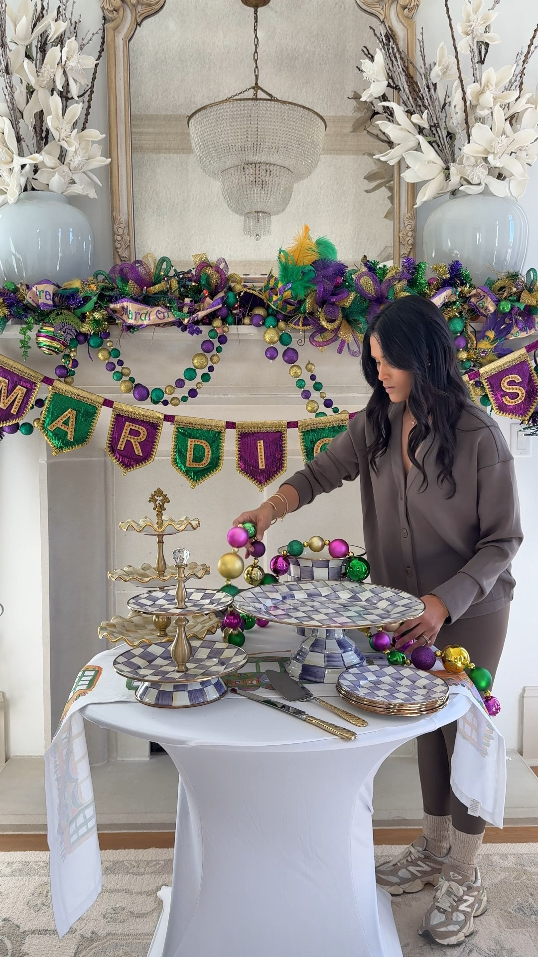 Trust me, you need to throw a king cake party with your friends because you don’t need to live in Louisiana to have a little taste of Mardi Gras! Although, it definitely helps! If you decide to do it, you’re gonna want these beautiful new Mackenzie Childs Violet Check Pieces to display your king cakes. 
I’ve been hosting parties with @MackenzieChilds pieces for the past decade because I love how they instantly elevate your tablescape and brighten the whole room with color. 
This new Violet Check collection is perfect for Mardi Gras plus I know it will transition beautifully into spring.

As for the king cake party, get your friends together and order a bunch of different cakes —most places even ship! Then decorate your house with some festive decor and label each cake accordingly for everyone to try. Once everyone tries the different king cakes, ask them vote on their favorite ones and you can come up with all different types of categories! Also, you have to serve Louisiana staples like fried chicken, jambalaya or gumbo and daiquiris. 
 #mcpartner



#LTKHome #LTKActive