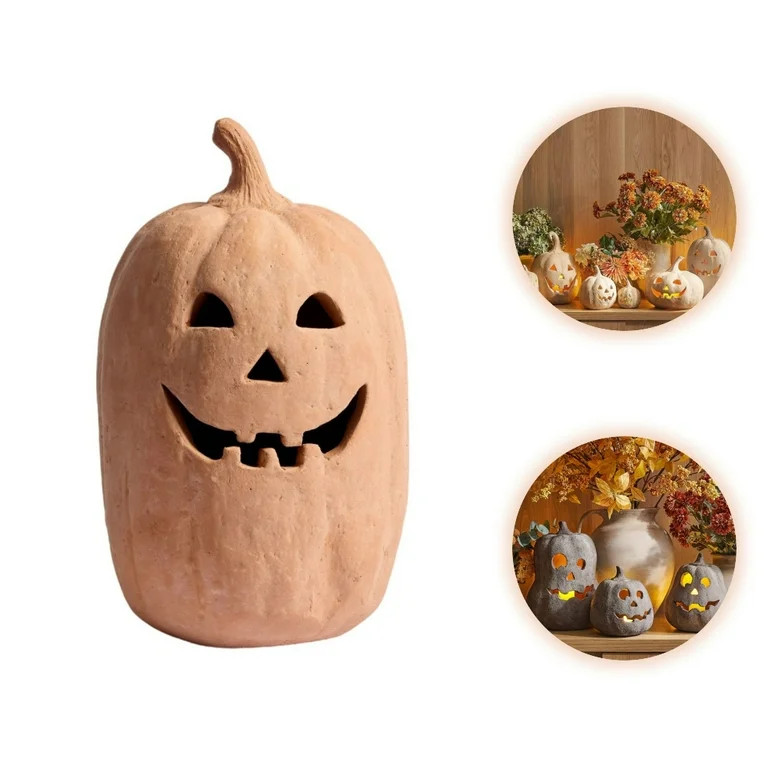 Hallowmas Handcrafted Jack-O'-Lantern, 3.1" Artisanal Halloween Decor with Hand-Carved Details, H... | Walmart (US)