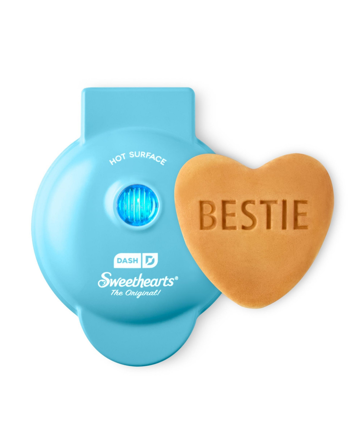 Dash x Sweethearts Bestie Heart Mini Waffle Maker - Light Blue | Macy's