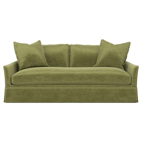 Hartwell Citrus Grove Performance Velvet Sofa - 79" | Kathy Kuo Home