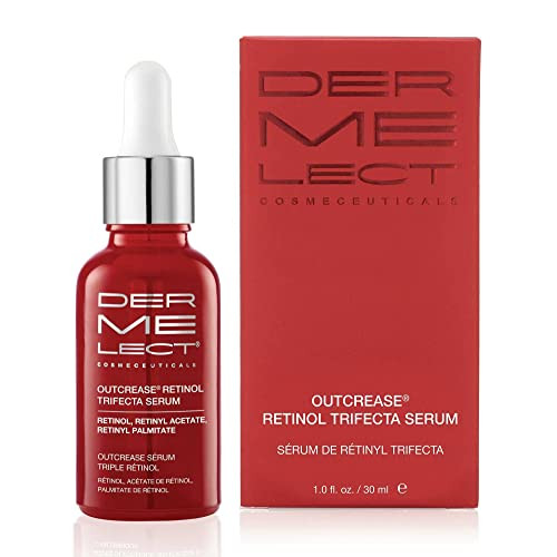 Dermelect Cosmeceuticals Outcrease Retinol Trifecta Serum for Face Anti Aging Serum, 3 types of Retinol, Vitamin E Hydrating & Smoothing Treatment for Pores, Sun Damage Fine Lines & Wrinkles 1.0 fl oz | Amazon (US)