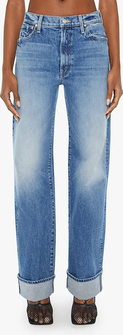 MOTHER The Dodger Skimp Cuffed Wide Leg Jeans | Nordstromrack | Nordstrom Rack