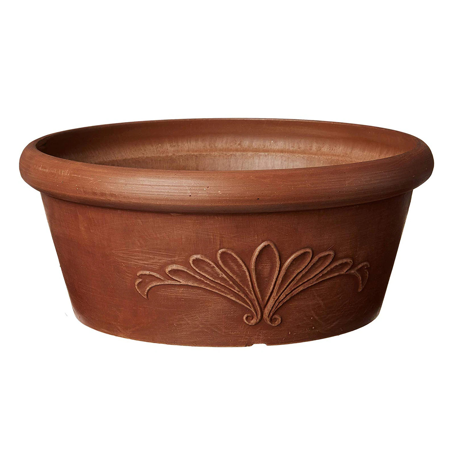 Arcadia Garden Products Round 5.0-in W x 12.0-in L x 5-in H Terra Cotta Plastic Indoor/Outdoor Planter Large in Orange | TA30TC | Lowe's