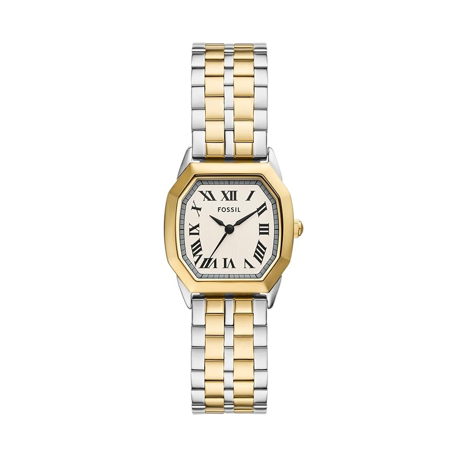 Fossil Women's Harlow Three-Hand Stainless Steel Bracelet Watch | Amazon (US)