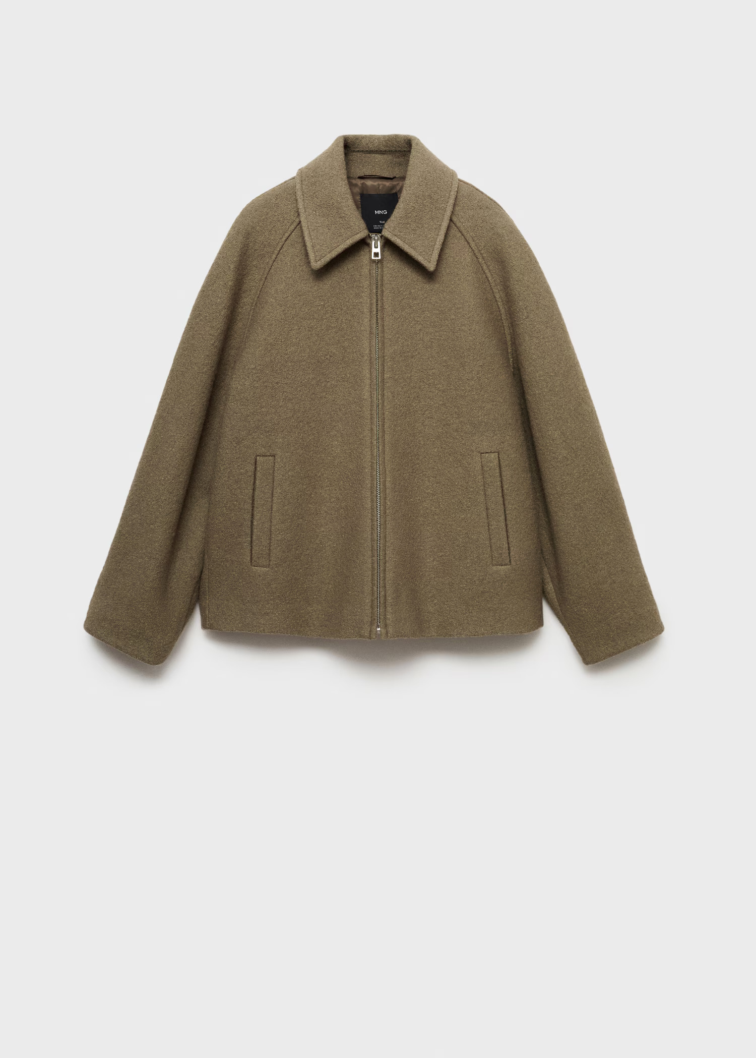 Pocketed wool-blend jacket | MANGO (US)