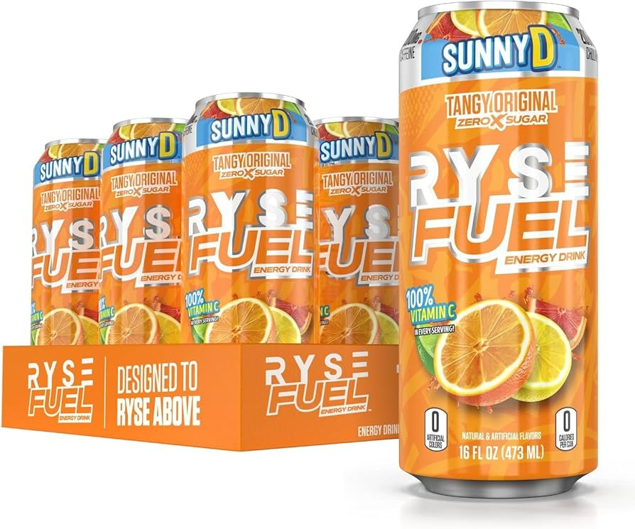 RYSE Up Supplements Fuel Sugar Free Energy Drink | Vegan Friendly, Gluten Free | No Fillers & No ... | Amazon (US)