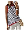 Dokotoo Womens Summer Tops 2026 Casual Striped Color Block High Neck Tank Top Loose Knit High Low... | Amazon (US)