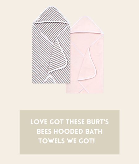 These are some of our favorite bath towels from Burt’s bees!



#LTKbaby