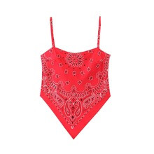 Paisley Print Tie-Back Bandana Cami Top | SHEIN