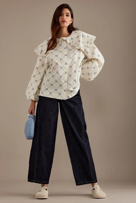 Damson Madder Lola Bow Blouse | Anthropologie (UK)