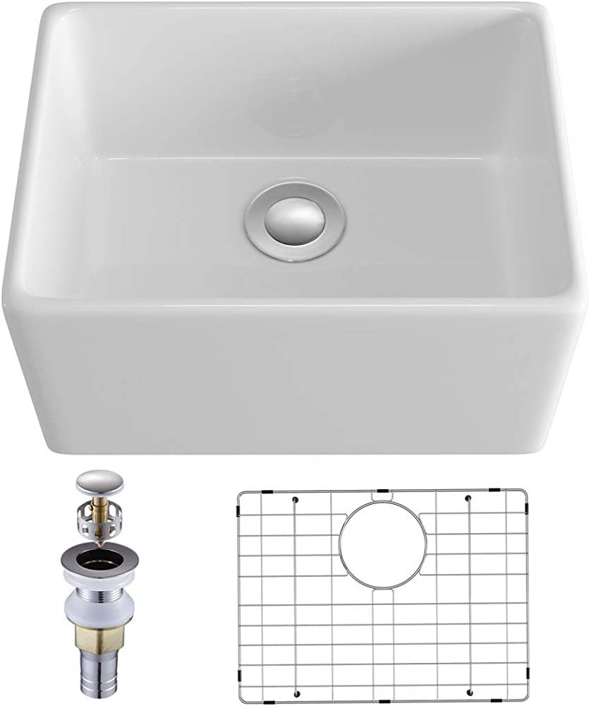 Eridanus 21 inches Kitchen Sink, Utility Farmhouse Sink, Prep and Bar Sink, Laundry Sink, 20-7/8"... | Amazon (US)