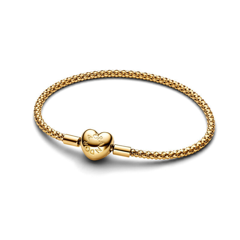 Pandora Heart Clasp Studded Chain Bracelet | Ben Bridge Jeweler