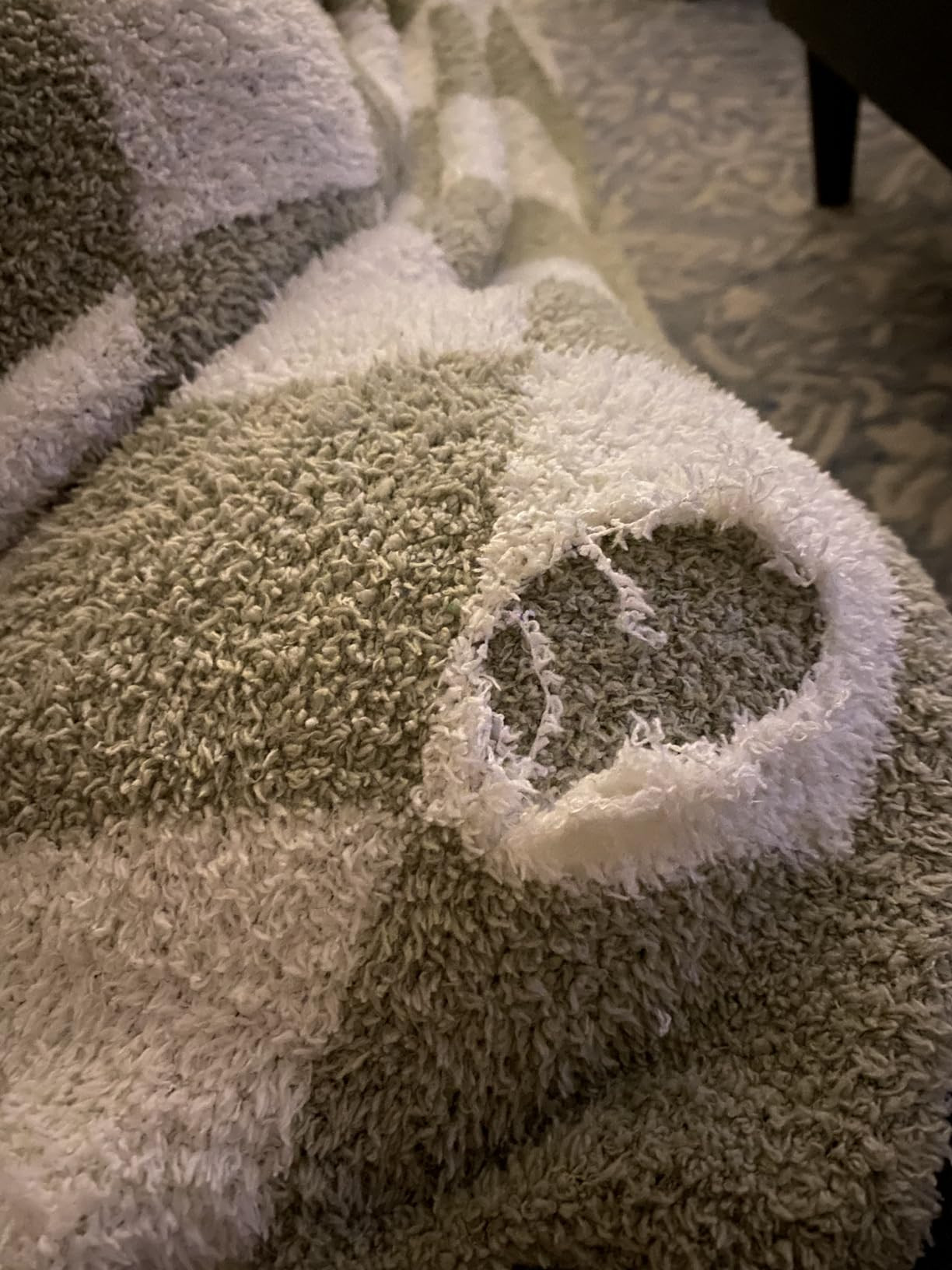 WRENSONGE Checkered Throw Blanket, Burnt Orange Microfiber Soft Cozy Fluffy Warm Hand Made Throw ... | Amazon (US)