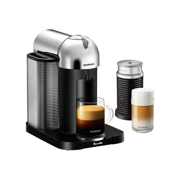 Breville Nespresso Vertuo Bundle - Coffee machine - chrome - with Aeroccino3 milk frother - Walma... | Walmart (US)