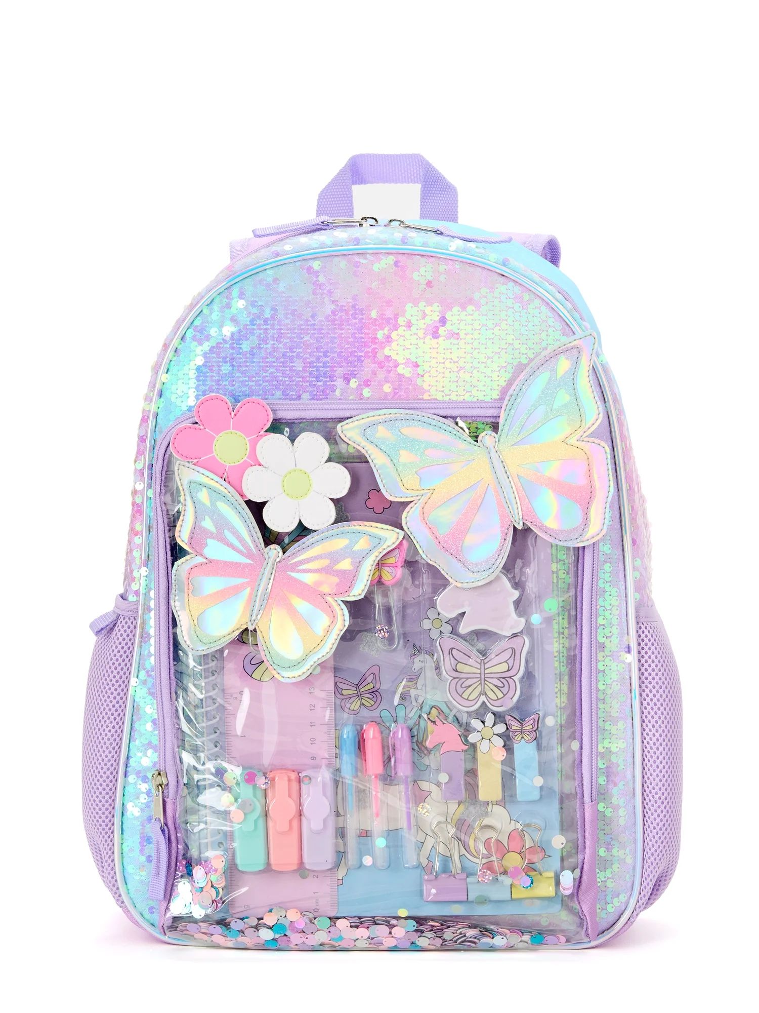 Schoolyard Vibes 17" Kids Backpack with Stationary Set | Walmart (US)