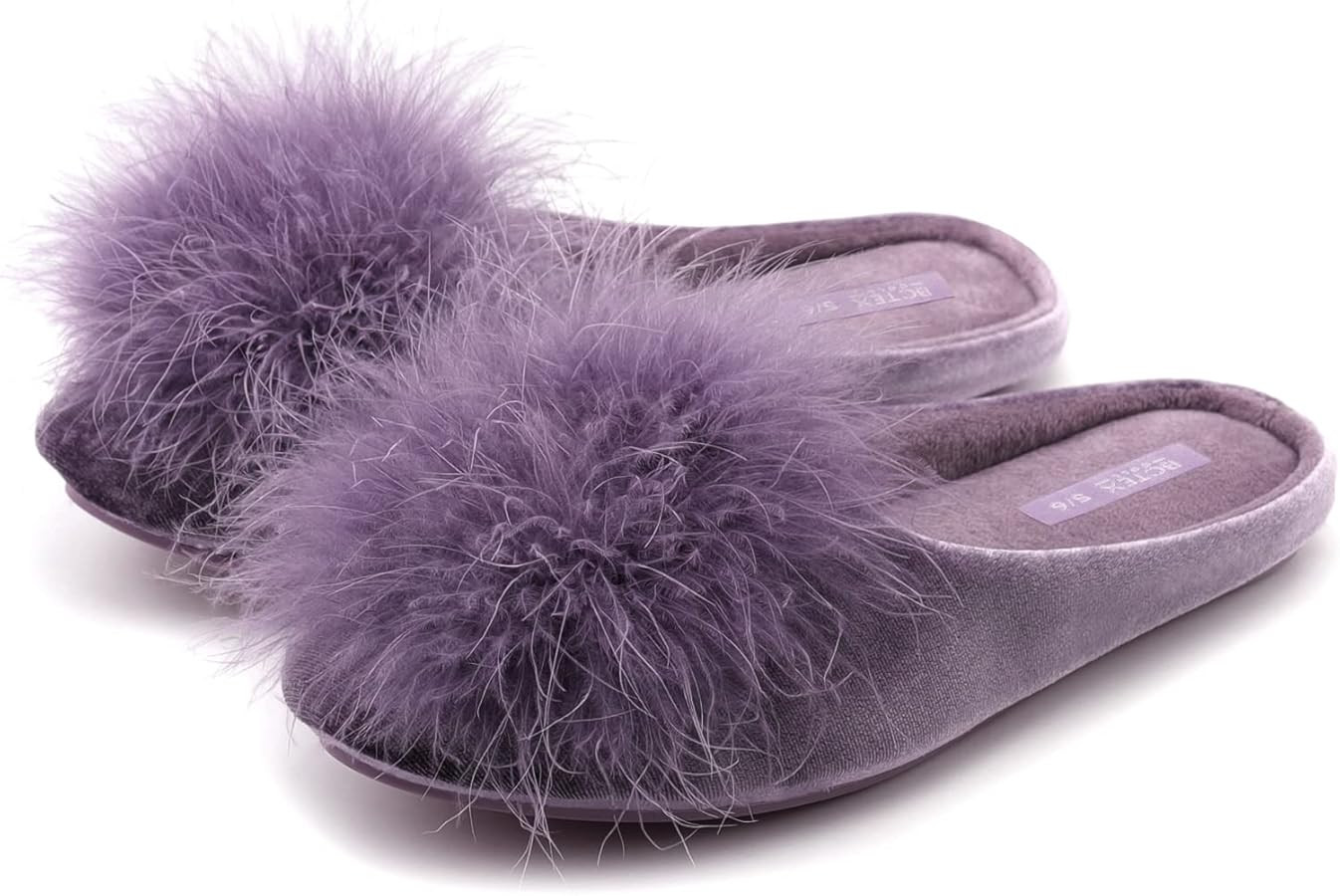 BCTEX COLL Women's Cozy Velvet Memory Foam House Slipper, Ladies Fuzzy Bedroom Slipper Non-slip S... | Amazon (US)