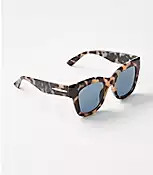Tortoiseshell Print Chunky Sunglasses | LOFT