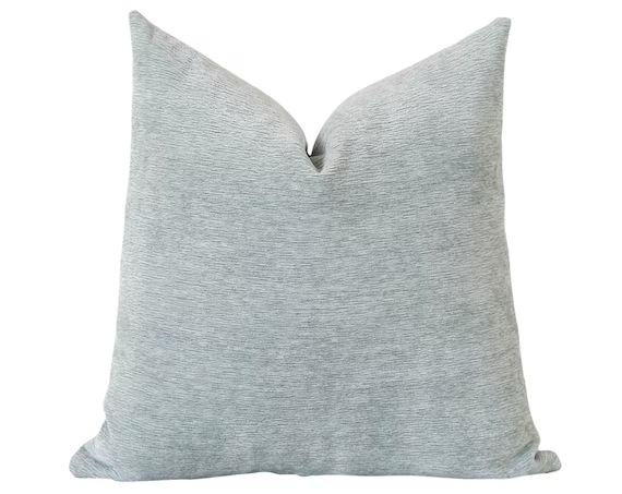 Sage Throw Pillow Green Pillow Cover Textured Velvet Pillow | Etsy | Etsy (US)
