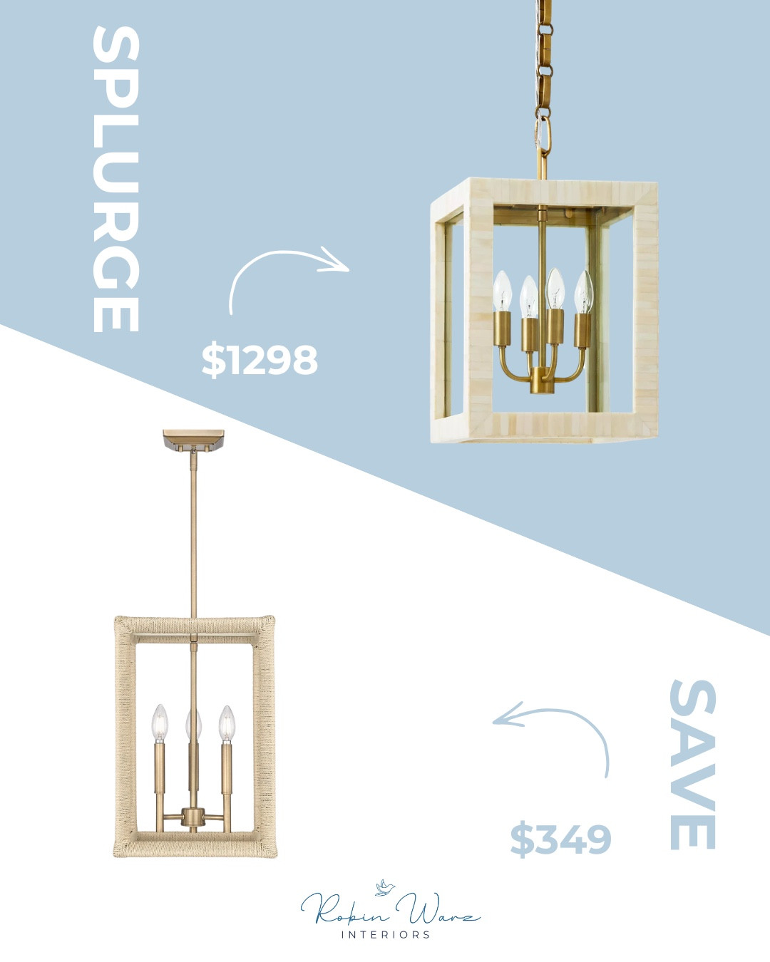 The Serena & Lily has hand carved bone tiles, but the rattan pendant is a great look for less with a similar shape and vibe. Plus it's almost $1000 less. Rattan pendant, kitchen pendants, island pendant, foyer, entryway.  

 #LTKHome