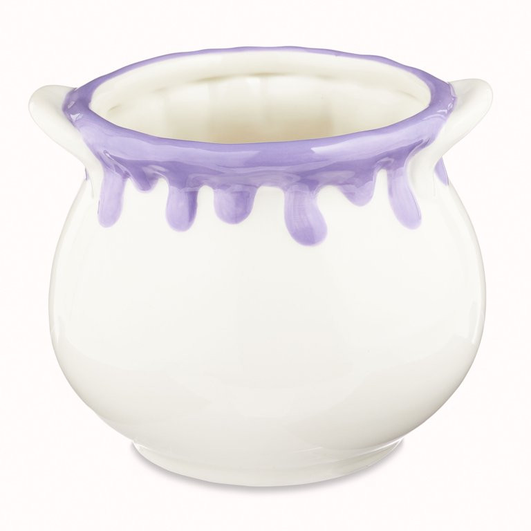 Halloween Multi-color Ceramic Cauldron Decoration, 6 in x 6 in x 5.25 in, by Way To Celebrate | Walmart (US)