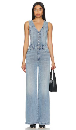 Aria Fitted Vest Jumpsuit in Essence | Revolve Clothing (Global)