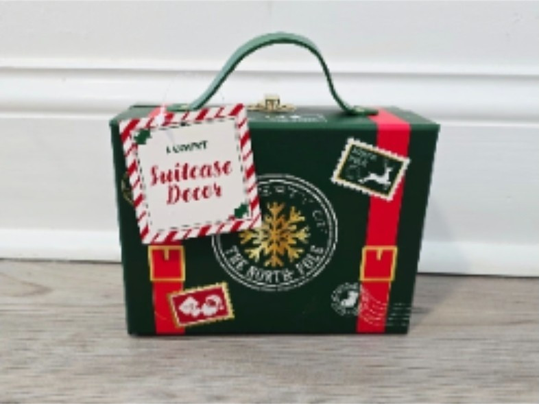 Target Bullseye Playground Christmas 2025 Suitcase Decor Box - North Pole | eBay US
