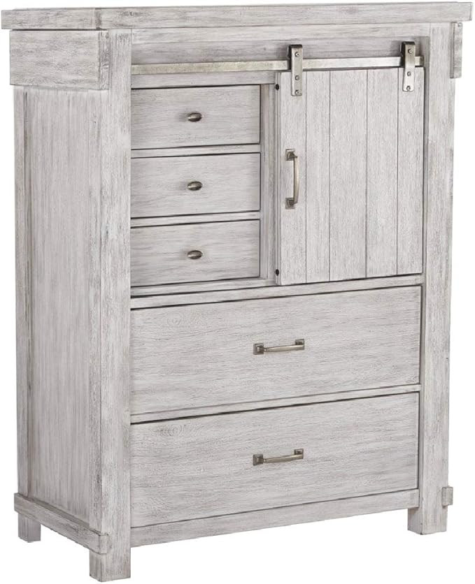 Signature Design by Ashley Brashland Farmhouse 5 Drawer Chest with Dovetail Construction & Slidin... | Amazon (US)