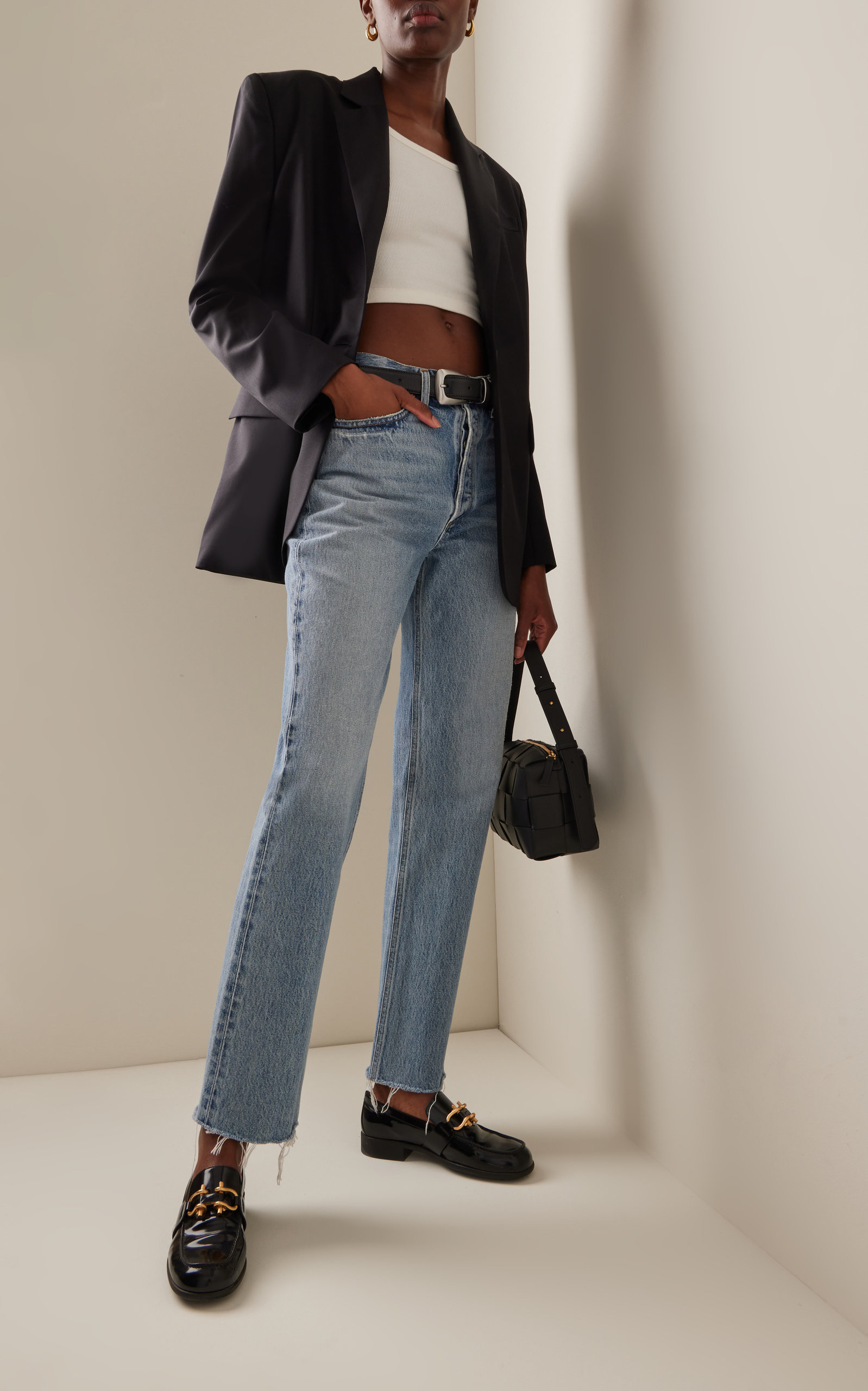 Lana Rigid Mid-Rise Straight-Leg Jeans | Moda Operandi (Global)