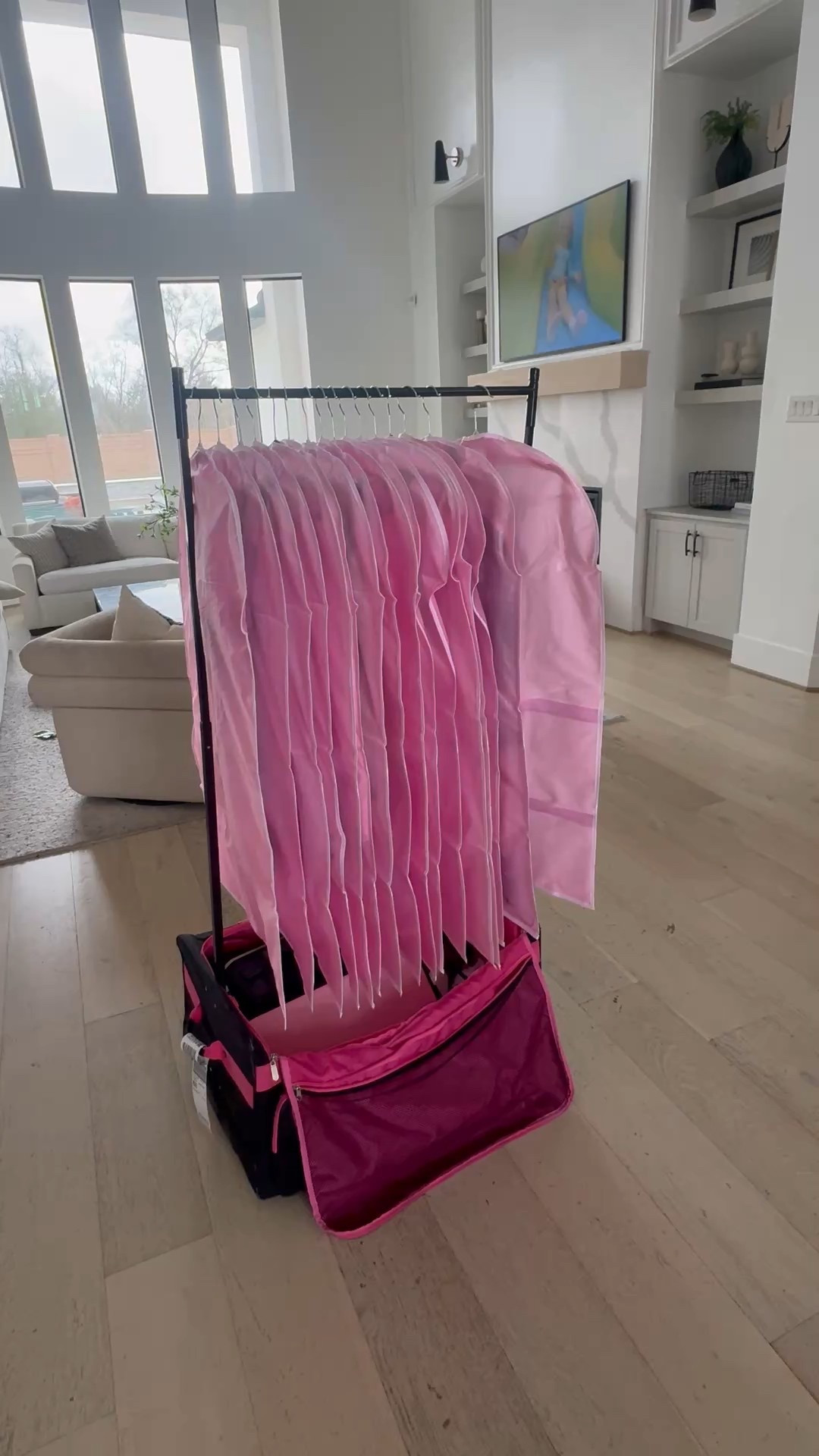 A rolling duffle with a costume rack option is a MUST for competitive dance! Mine has lasted me 4 years and still going strong. So worth the investment 
