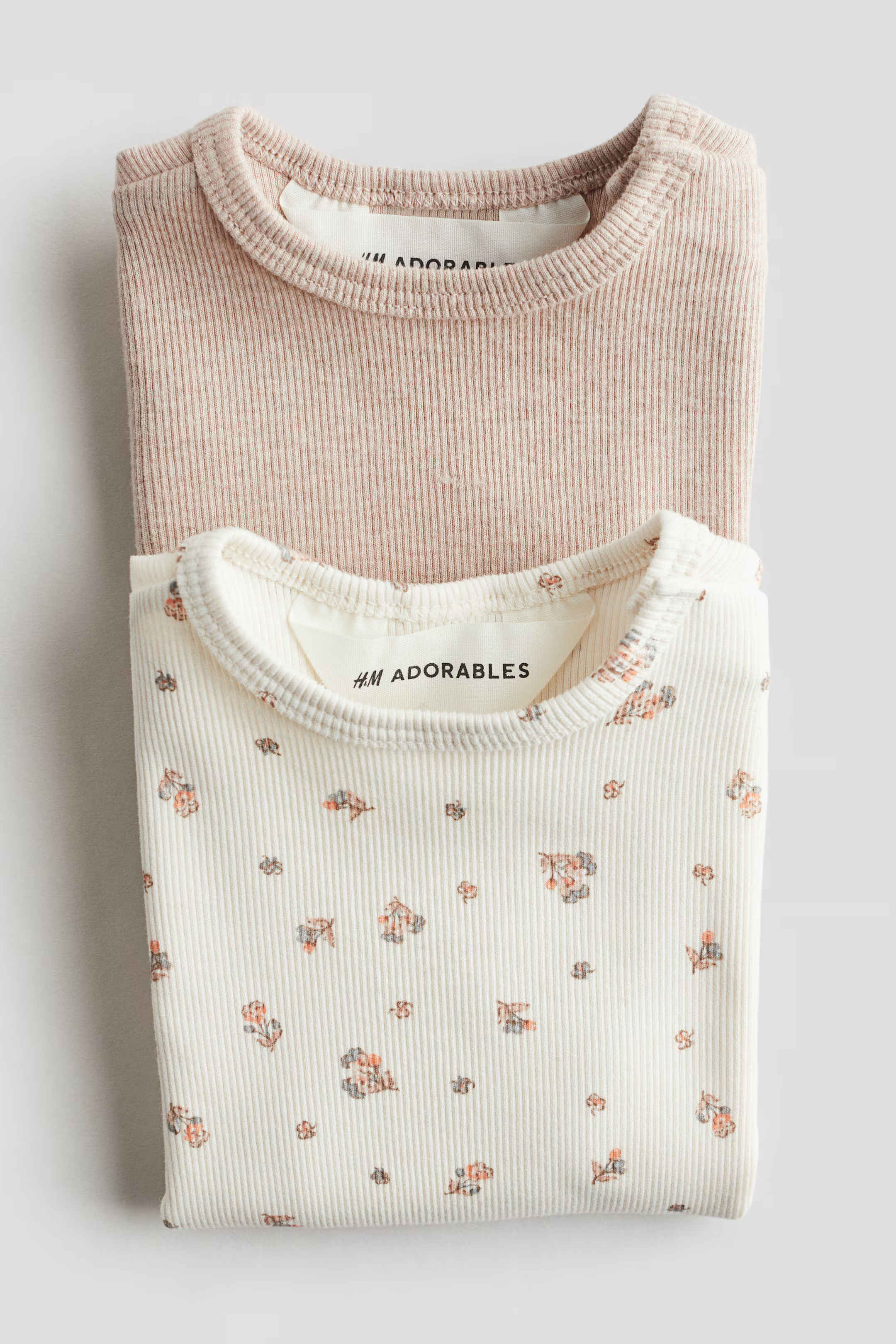 2-pack Ribbed Cotton Tops | H&M (US + CA)