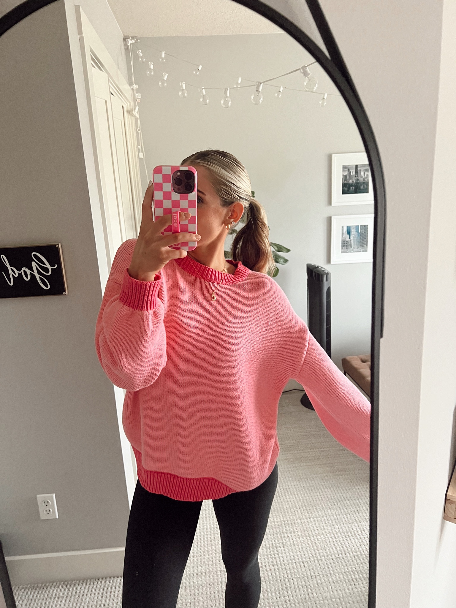 work from home outfit of the day🩷☁️