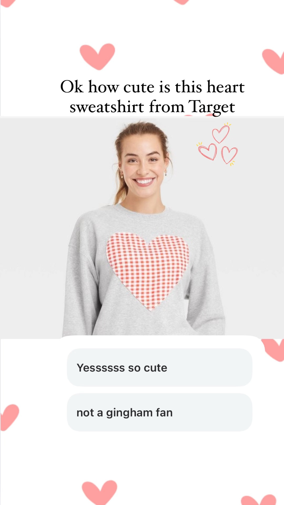 Such a cute Valentine’s Day sweatshirt from target 

#LTKStyleTip #LTKSeasonal #LTKFindsUnder50