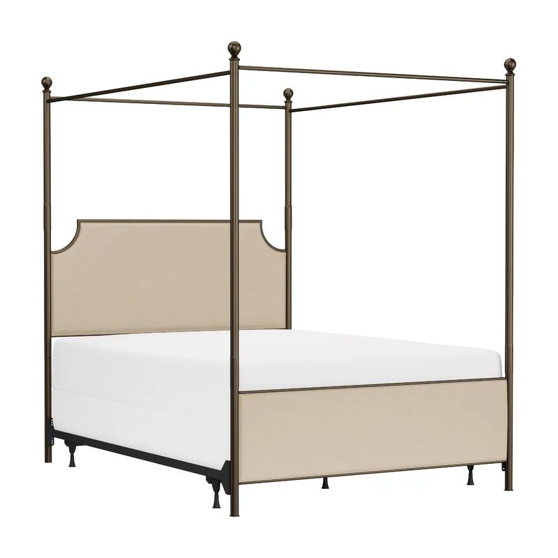 Nordland Upholstered Metal Canopy Bed | Wayfair North America