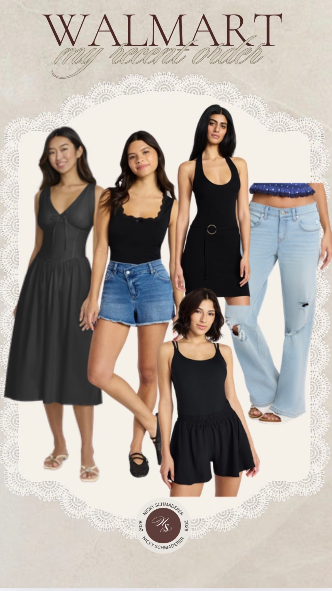 My recent Walmart order //
Midi dress 
Denim shorts
Active romper 
Low rise jeans 


#LTKSeasonal #LTKootd #LTKActive