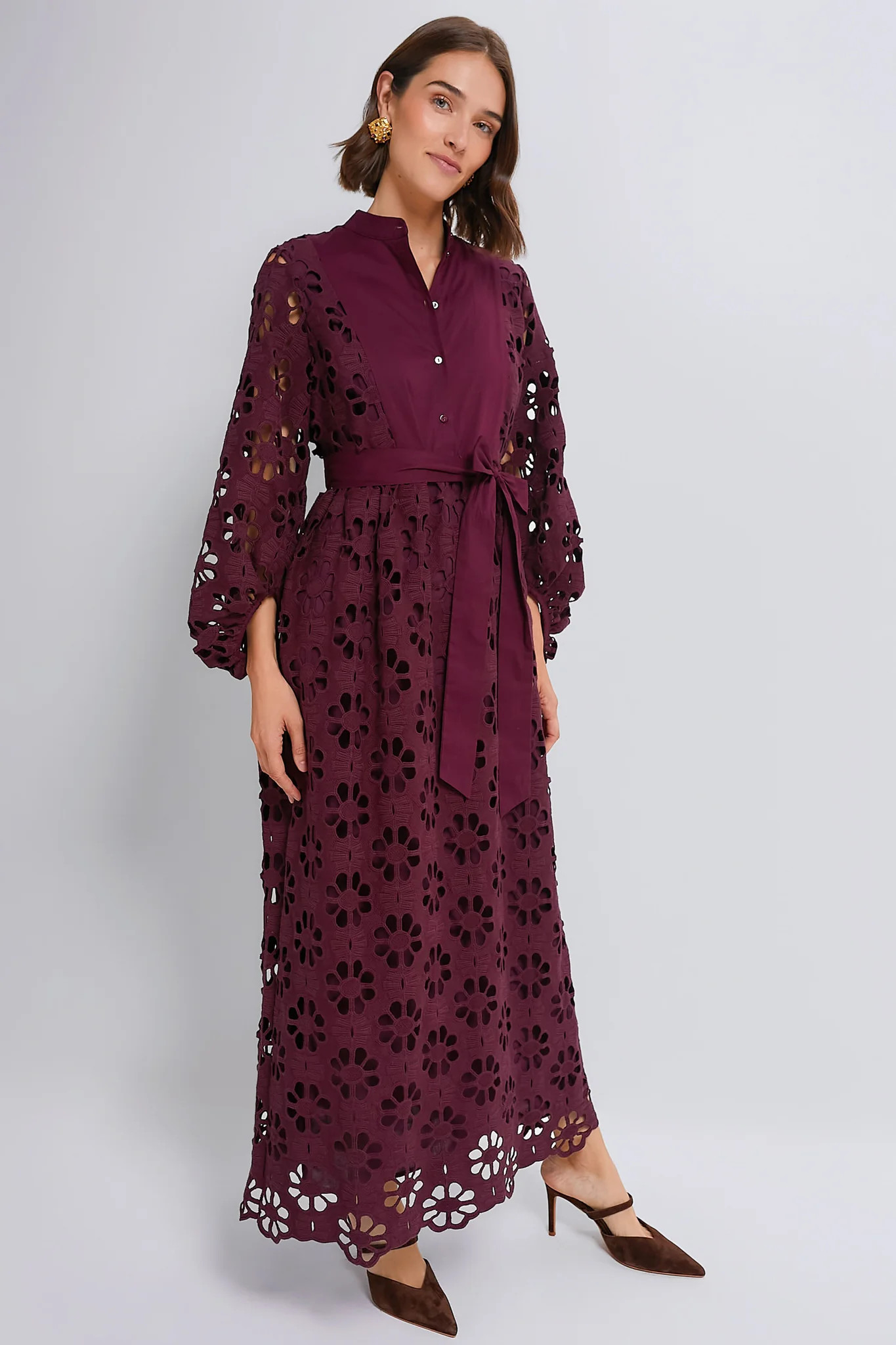 Merlot Lace Calliope Dress | Tuckernuck (US)