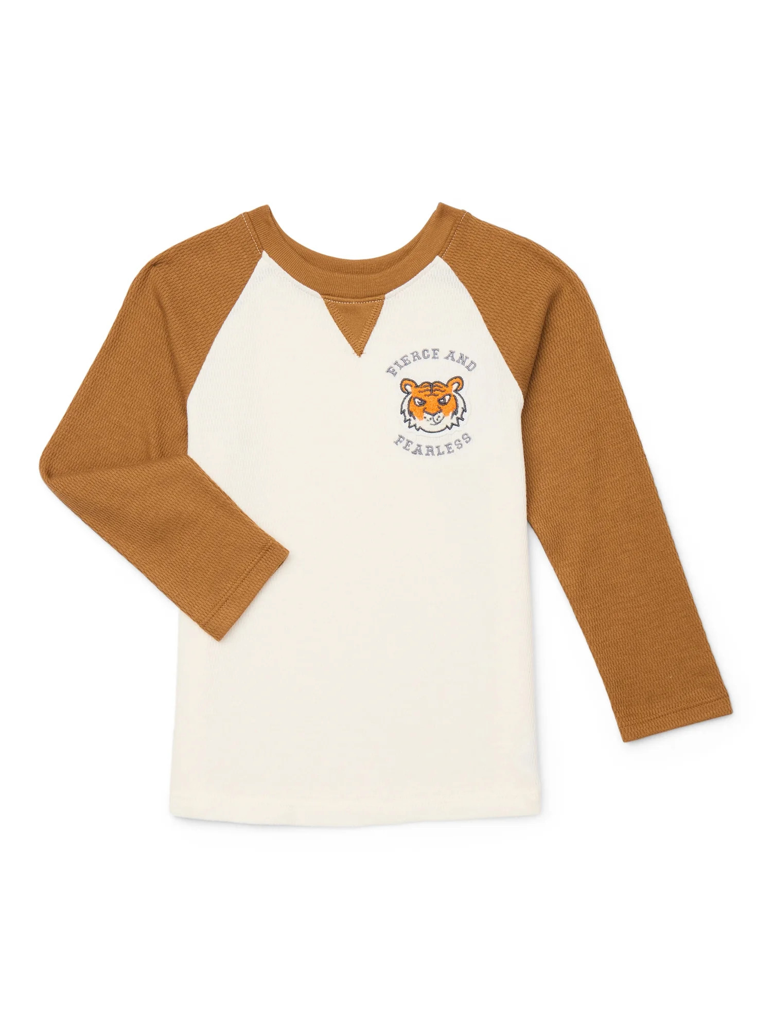 Garanimals Toddler Boys Textured Raglan Tee with Long Sleeves, Sizes 18M-5T | Walmart (US)