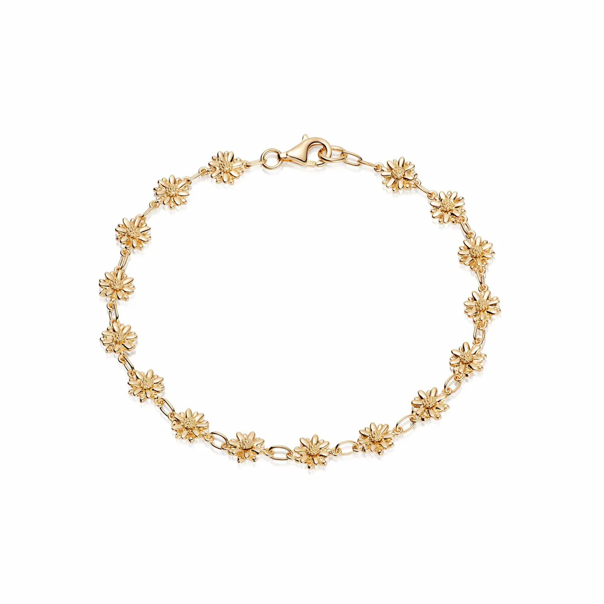 Daisy Chain Bracelet 18ct Gold Plate | Daisy London Jewellery