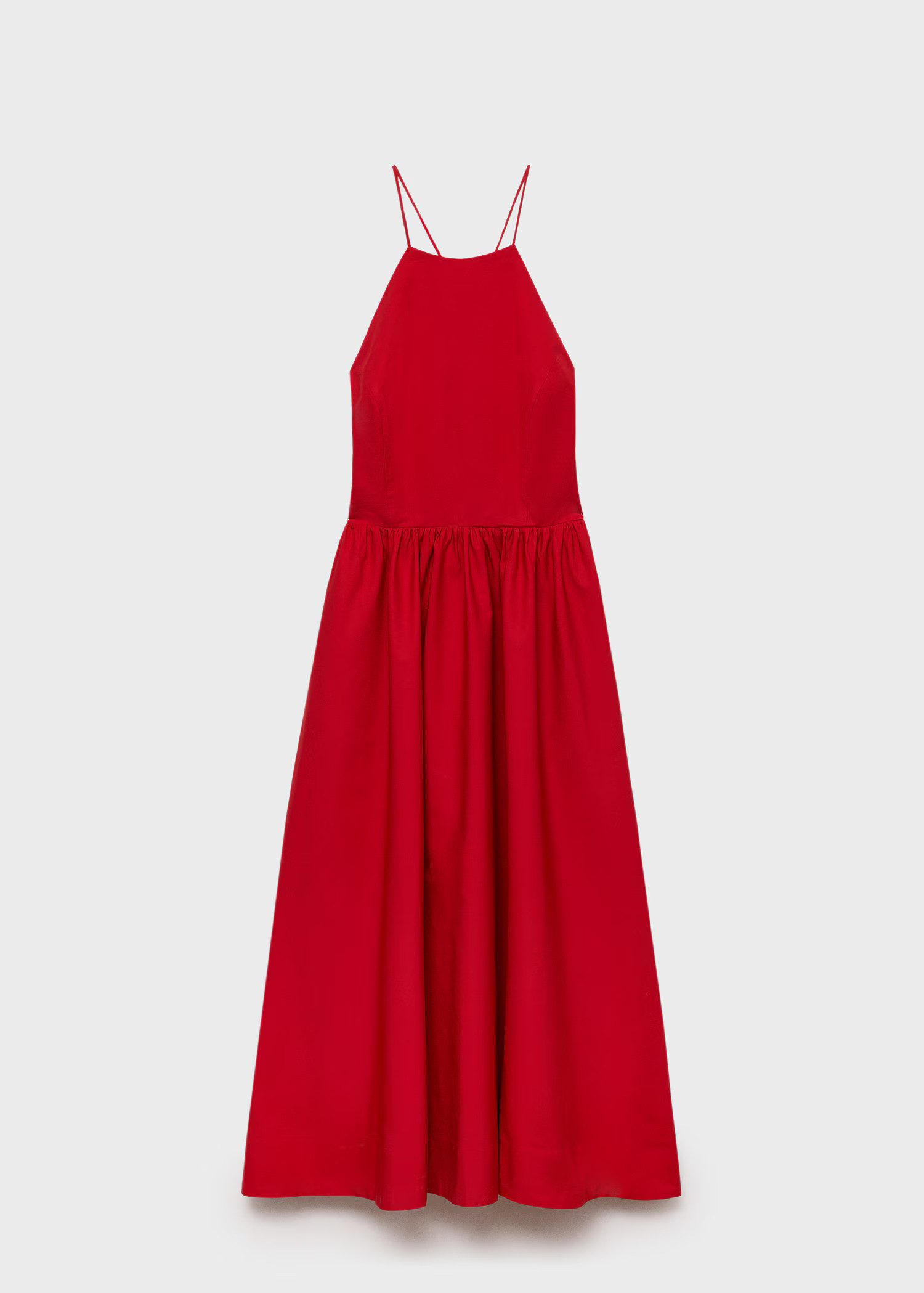 Halter dress with crossed back - Women | MANGO USA | Mango (US/MX/AU)