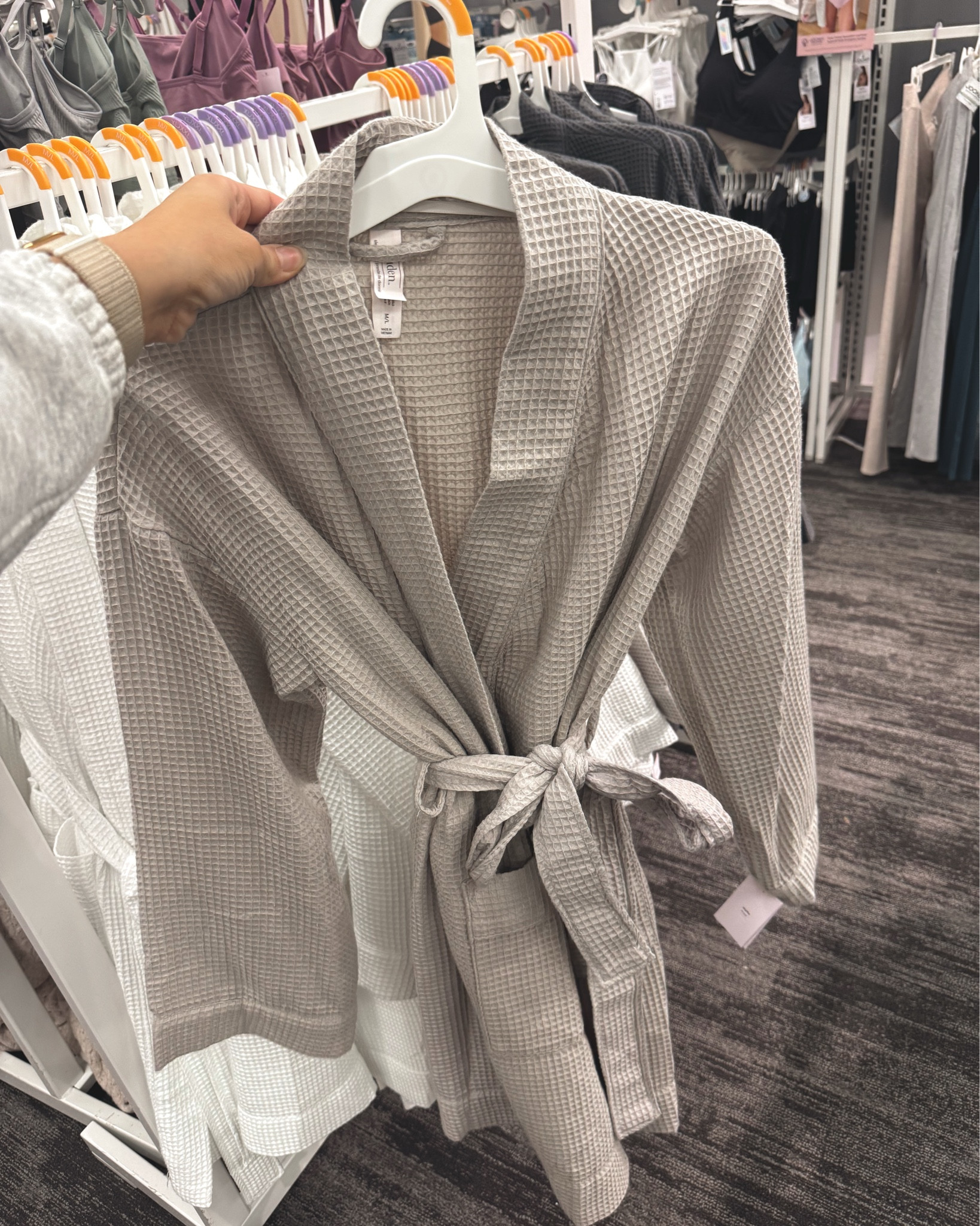 Loveee this waffle robe from target. Not too thick and not too thin

#LTKFindsUnder50