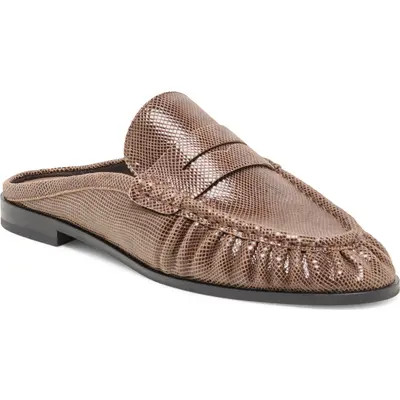 Dolce Vita Betzy Mule in Mocha Embossed Suede at Nordstrom, Size 6.5 | Nordstrom