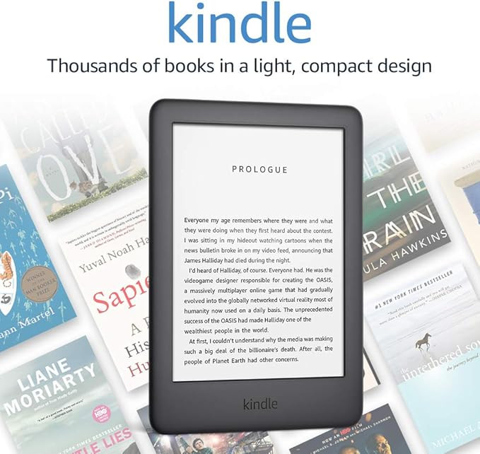 Kindle - Now with a Built-in Front Light - Black - Ad-Supported | Amazon (US)